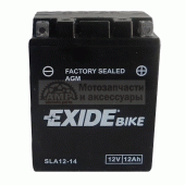Акумулятор AGM 12Ah 210A Exide SLA12-14 / AGM12-14