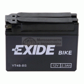 Акумулятор AGM 2,3Ah 35A Exide ET4B-BS / YT4B-BS