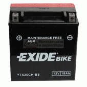 Акумулятор AGM 18Ah 230A Exide ETX20CH-BS / YTX20CH-BS