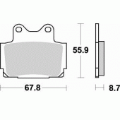 Гальмівні колодки Braking 679SM1