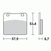 Гальмівні колодки Braking 680SM1