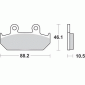 Гальмівні колодки Braking 690SM1