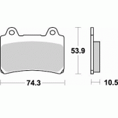 Гальмівні колодки Braking 692SM1