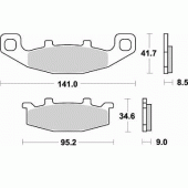 Гальмівні колодки Braking 698SM1
