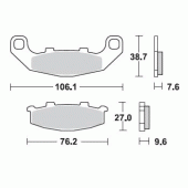 Гальмівні колодки Braking 712SM1