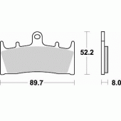 Гальмівні колодки Braking 764SM1