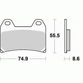 Гальмівні колодки Braking 784SM1