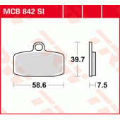 Тормозные колодки LUCAS MCB842SI