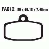 Гальмівні колодки EBC FA612TT