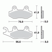 Гальмівні колодки Braking 696SM1