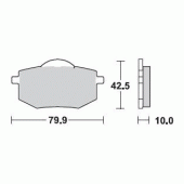 Гальмівні колодки Braking 735SM1
