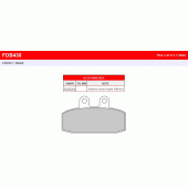 Гальмівні колодки Ferodo FDB438P