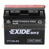 Акумулятор AGM 10Ah 160A Exide ET12B-BS / YT12B-BS