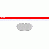 Тормозные колодки Ferodo FDB591P