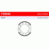 Тормозные колодки барабанные Ferodo FSB946