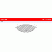 Тормозные колодки Ferodo FDB2200P