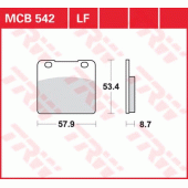 Гальмівні колодки LUCAS MCB542