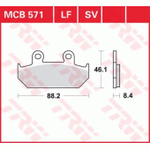 Тормозные колодки LUCAS MCB571