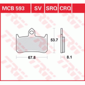 Тормозные колодки LUCAS MCB593