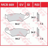 Гальмівні колодки LUCAS MCB669SI