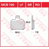 Гальмівні колодки LUCAS MCB700