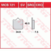 Тормозные колодки LUCAS MCB721SV