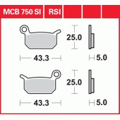 Гальмівні колодки LUCAS MCB750SI