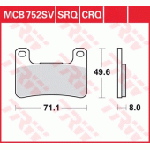 Гальмівні колодки LUCAS MCB752SV