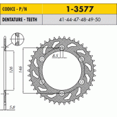 Зірка задня Sunstar 1-3577-49
