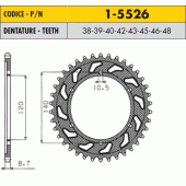 Зірка задня Sunstar 1-5526-40