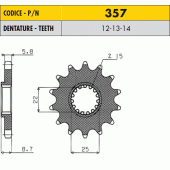 Звезда передняя Sunstar 35714