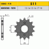 Звезда передняя Sunstar 51118