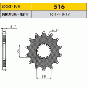 Звезда передняя Sunstar 51618