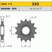 Звезда передняя Sunstar 52216