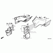 Схема вузла: Бічний обтічник для Honda CTX1300