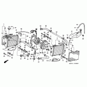 Схема вузла: Радіатор (VTR1000SPY / 1) для Honda VTR1000 VTR SP-1