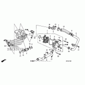 Схема вузла: Водяний насос для Honda VT1300 Fury
