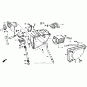 Схема узла: Воздушный фильтр для Honda CMX250 Rebel