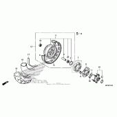 Схема узла: Заднее колесо 1 для Honda VT750 Shadow Aero