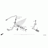 Схема узла: Педаль(Лапка) для Honda CRF250 CRF250L