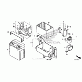 Схема вузла: Акумулятор для Honda CMX250 Rebel