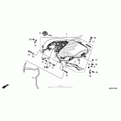 Схема вузла: Паливний бак для Honda GL1800 Gold Wing Valkyrie