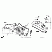 Схема вузла: Клапанна кришка для Honda VFR800 Interceptor