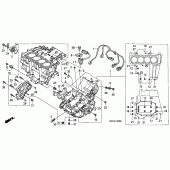 Схема вузла: Картер двигуна для Honda CBF1000