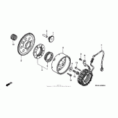 Схема вузла: Генератор для Honda VT1100 Shadow Spirit