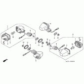 Схема вузла: Поворотники (VTR1000SPY / 1) (VT R1000SP2 / 3-CM) для Honda VTR1000 VTR SP-1