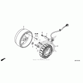 Схема вузла: Генератор для Honda CTX700