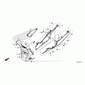 Схема вузла: Under Cowl для Honda NC700