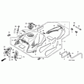 Схема вузла: Паливний бак для Honda CB1000 CB1000R
