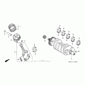 Схема узла: Коленчатый вал & Поршень для Honda CBR600 CBR600RR